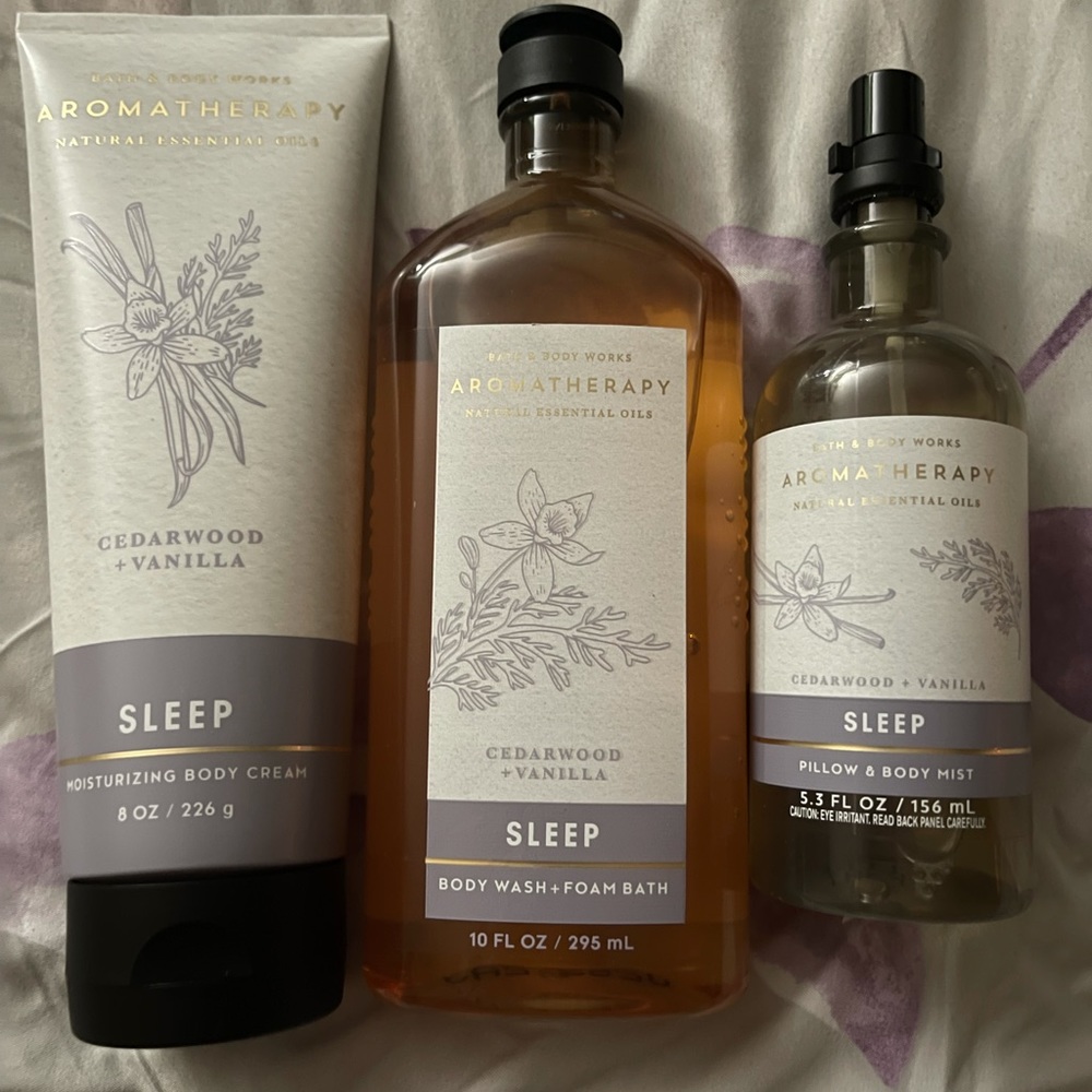 B&BW aromatherapy sleep cedarwood vanilla set